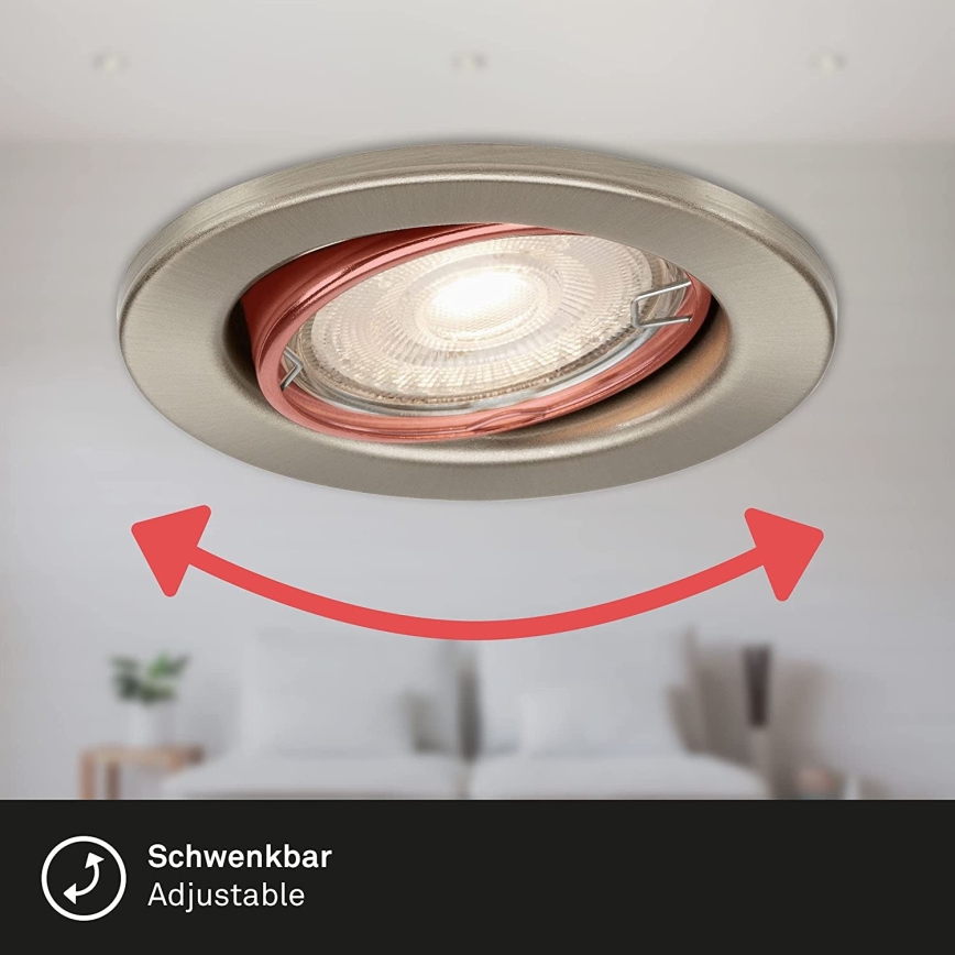 Briloner 7149-032 - Set 3xLED Prigušivo osvetljenje za kupatilo 1xGU10/5W/230V IP23
