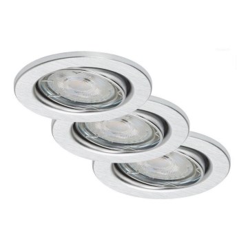 Briloner 7149-039 - Set 3xLED Prigušivo osvetljenje za kupatilo 1xGU10/5W/230V IP23