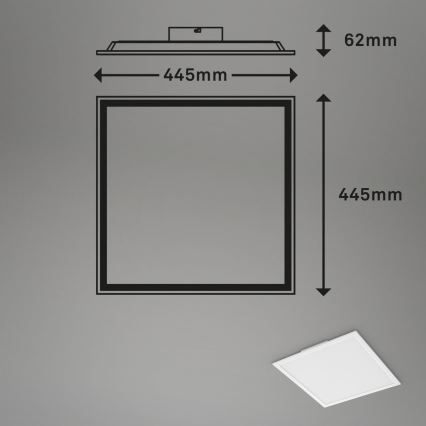 Briloner 7152-016 - LED RGB Prigušivi nadgradni panel COLOUR LED/24W/230V 3000-6500K + Daljinski upravljač