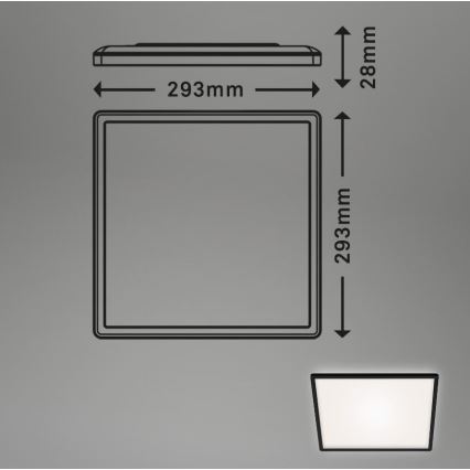 Briloner 7156-415 - LED Plafonjera SLIM LED/18W/230V