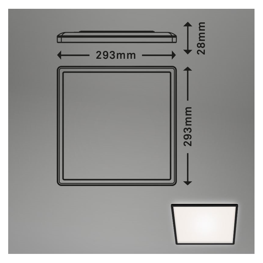 Briloner 7156-415 - LED Plafonjera SLIM LED/18W/230V