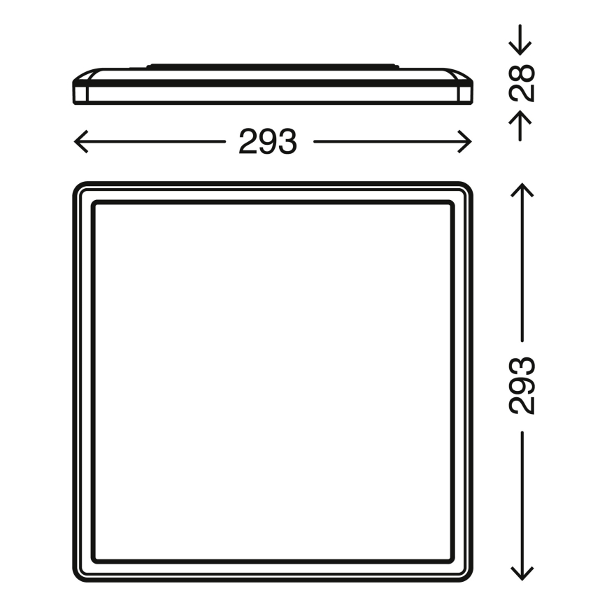 Briloner 7156-416 - LED Plafonjera SLIM LED/18W/230V