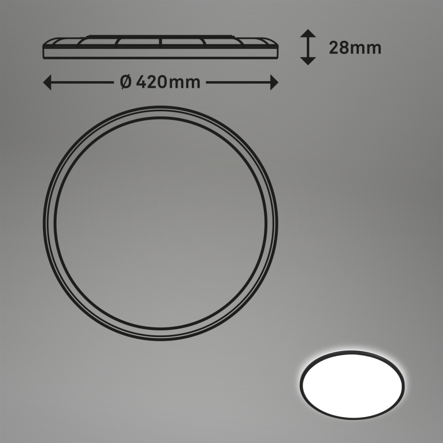Briloner 7157-415 - LED Plafonjera SLIM LED/22W/230V pr. 42 cm