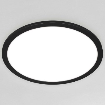 Briloner 7168-015 - LED Prigušiva plafonjera PIATTO LED/22W/230V 3000-6500K pr. 40 cm crno + Daljinski upravljač