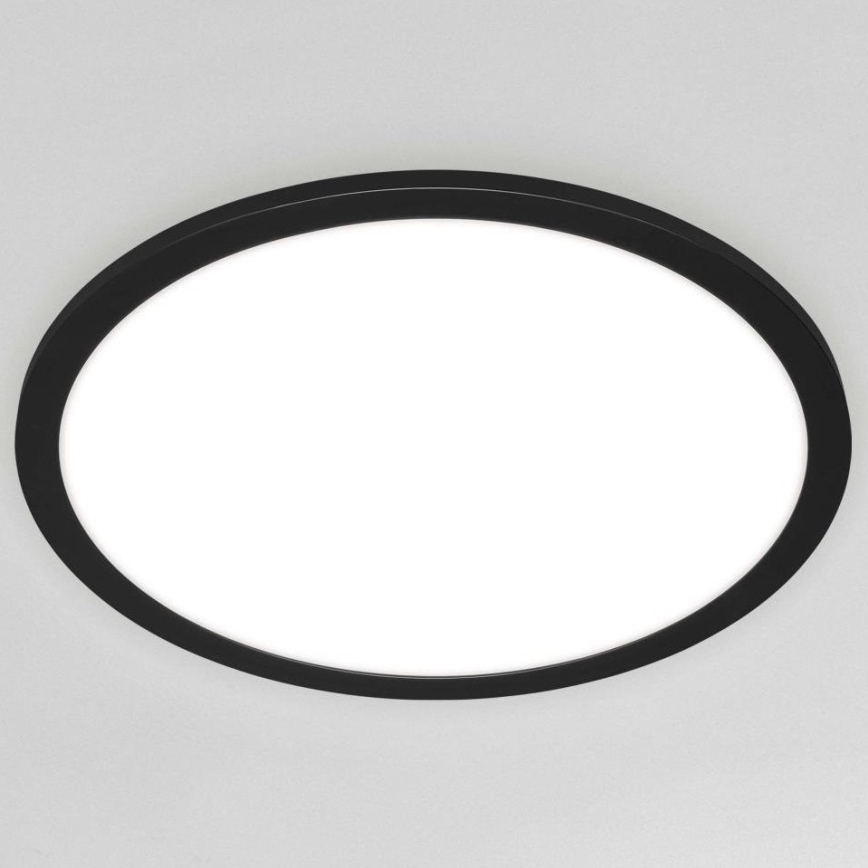 Briloner 7168-015 - LED Prigušiva plafonjera PIATTO LED/22W/230V 3000-6500K pr. 40 cm crno + Daljinski upravljač
