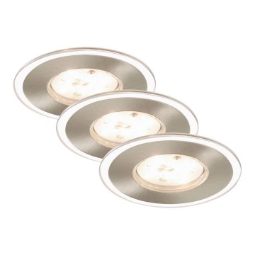 Briloner 7197-032 - Set 3x LED Prigušiva ugradbena lampa za kupatilo LED/4,5W/230V IP44