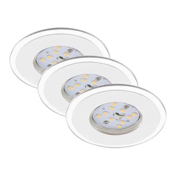 Briloner 7197-036-SET 3x LED prigušiva ugradna stropna svetla za kupatilo LED/4,5W/230V IP44