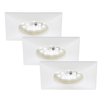 Briloner 7205-036 - Set 3x LED Ugradbena lampa za kupatilo ATTACH LED/5W/230V IP44 bela