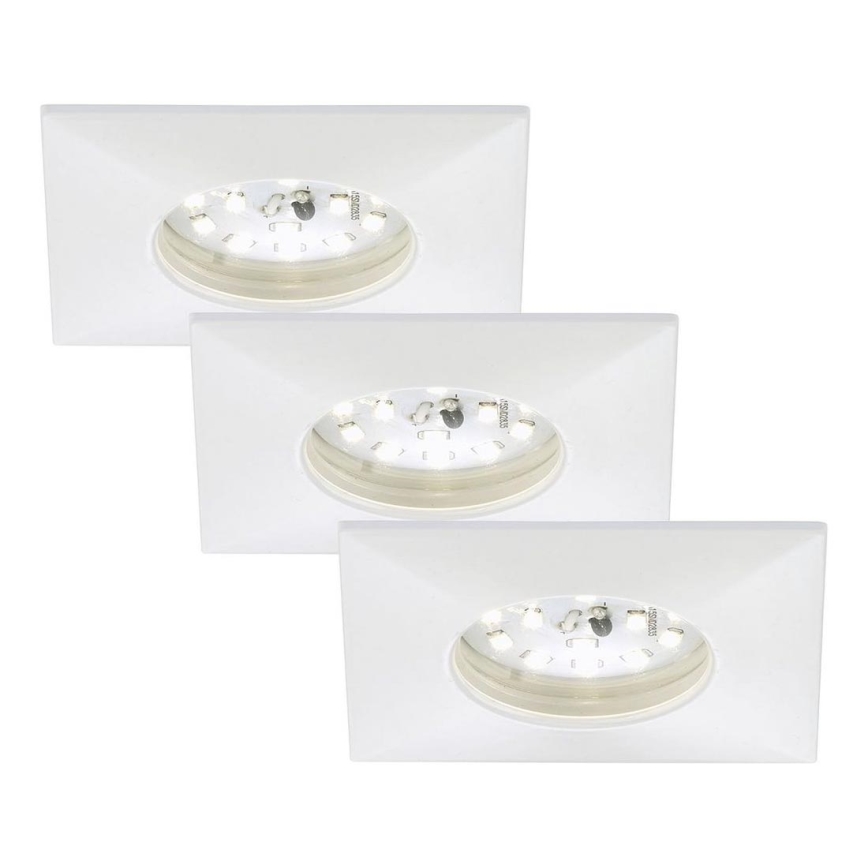 Briloner 7205-036 - Set 3x LED Ugradbena lampa za kupatilo ATTACH LED/5W/230V IP44 bela