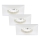 Briloner 7205-036 - Set 3x LED Ugradbena lampa za kupatilo ATTACH LED/5W/230V IP44 bela