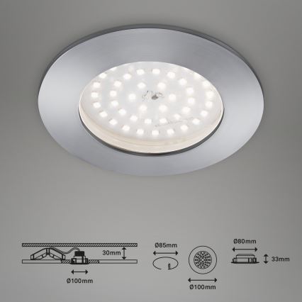 Briloner 7206-019 - LED Ugradbena lampa za kupatilo ATTACH LED/10,5W/230V IP44
