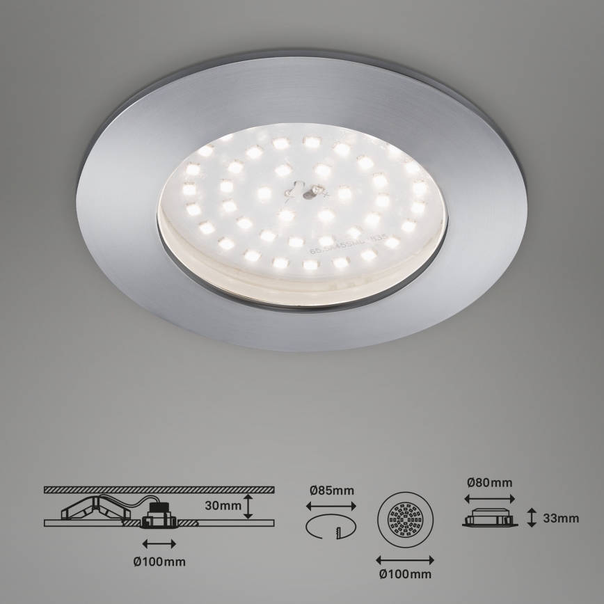 Briloner 7206-019 - LED Ugradbena lampa za kupatilo ATTACH LED/10,5W/230V IP44
