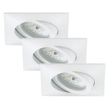 Briloner 7210-036 - Set 3x LED Ugradbena lampa za kupatilo ATTACH LED/5W/230V IP23 bela