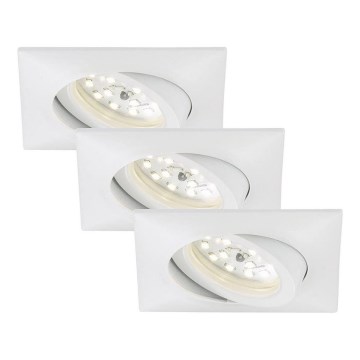 Briloner 7210-036 - Set 3x LED Ugradbena lampa za kupatilo ATTACH LED/5W/230V IP23 bela