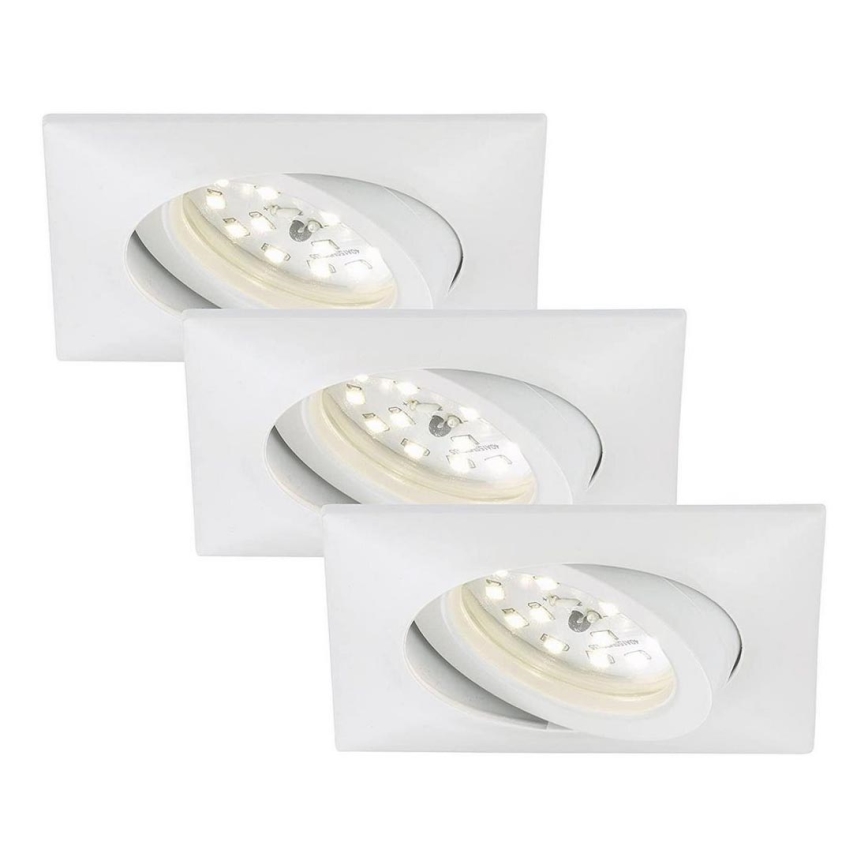 Briloner 7210-036 - Set 3x LED Ugradbena lampa za kupatilo ATTACH LED/5W/230V IP23 bela