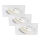 Briloner 7210-036 - Set 3x LED Ugradbena lampa za kupatilo ATTACH LED/5W/230V IP23 bela