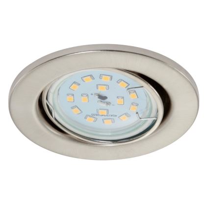 Briloner 7220-032 - Set 3x LED Ugradbena lampa za kupatilo FIT 1xGU10/5W/230V mat nikl