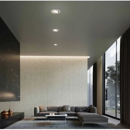 Briloner 7221-032 - Set 3x LED Ugradbena lampa za kupatilo 1xGU10/3W/230V IP23 mat krom