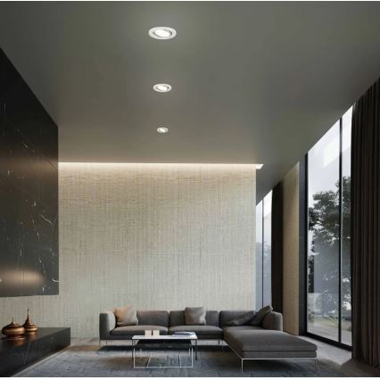 Briloner 7221-039 - Set 3x LED Ugradbena lampa za kupatilo 1xGU10/3W/230V IP23 srebrno