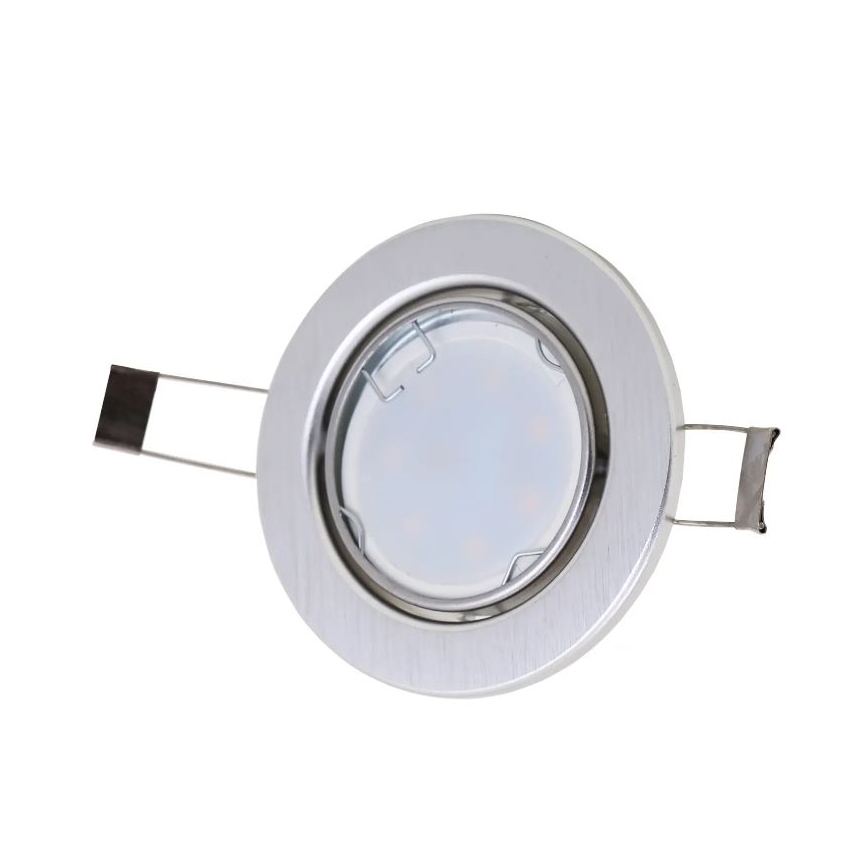 Briloner 7221-039 - Set 3x LED Ugradbena lampa za kupatilo 1xGU10/3W/230V IP23 srebrno