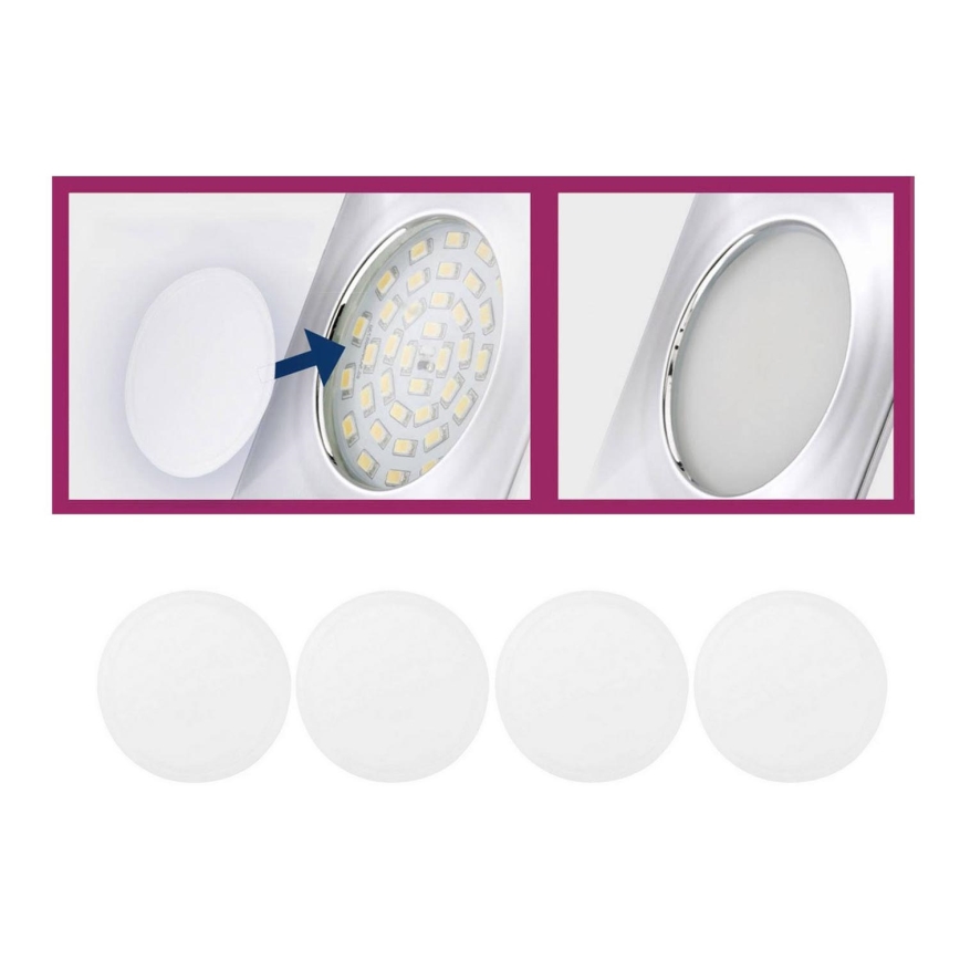 Briloner 7224-040 - Set 4x Difuzer za ugradbeno osvetljenje pr. 69 mm