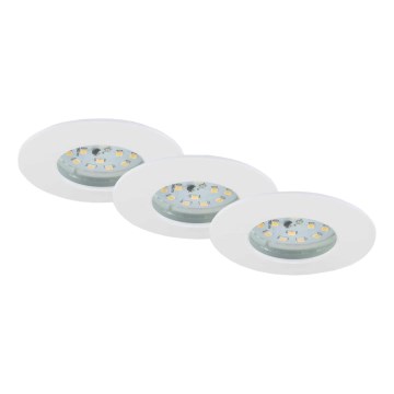 Briloner 7231-036 - KOMPLET 3x prigušiva LED ugradna svetla za kupatilo LED/5,5W/230V IP44