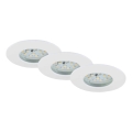 Briloner 7231-036 - Set 3x LED Prigušiva ugradbena lampa za kupatilo LED/5,5W/230V IP44