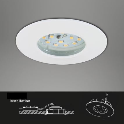 Briloner 7231-036 - Set 3x LED Prigušiva ugradbena lampa za kupatilo LED/5,5W/230V IP44