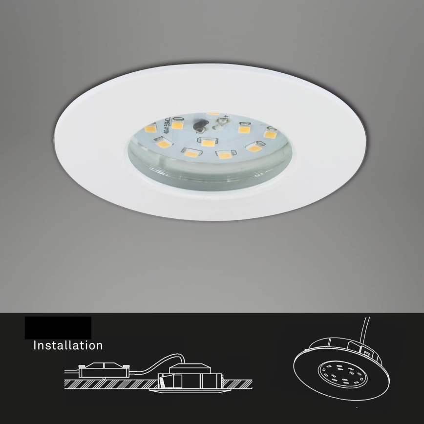 Briloner 7231-036 - Set 3x LED Prigušiva ugradbena lampa za kupatilo LED/5,5W/230V IP44