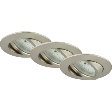 Briloner 7232-032 - KOMPLET 3x LED prigušiva ugradna kupatilska svetiljka ATTACH LED/5,5W/230V IP23