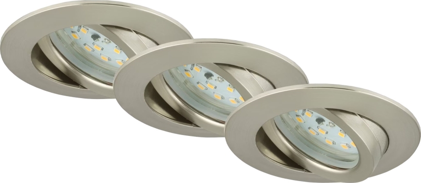 Briloner 7232-032 - KOMPLET 3x LED prigušiva ugradna kupatilska svetiljka ATTACH LED/5,5W/230V IP23