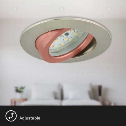 Briloner 7232-032 - KOMPLET 3x LED prigušiva ugradna kupatilska svetiljka ATTACH LED/5,5W/230V IP23