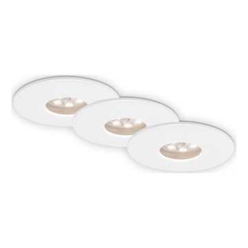 Briloner 7240-036 -Set 3x LED Ugradbena lampa za kupatilo ATTACH LED/1,8W/230V IP44 bela