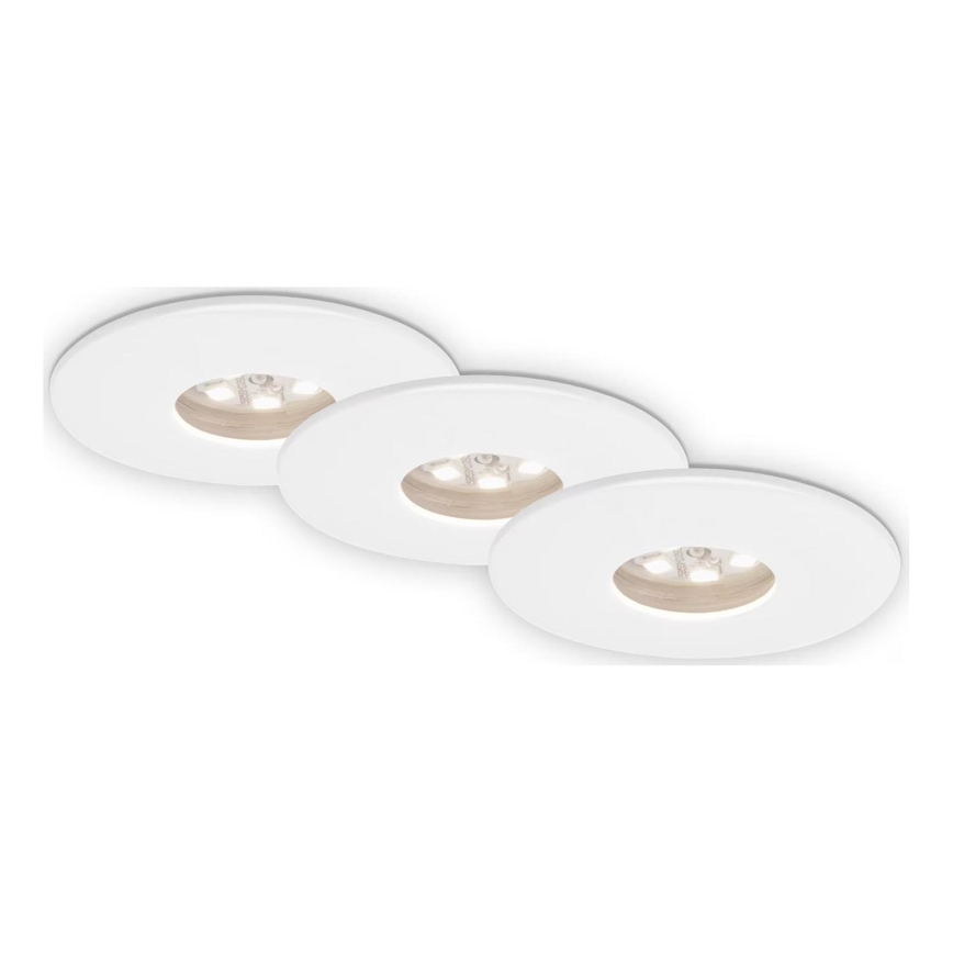 Briloner 7240-036 -Set 3x LED Ugradbena lampa za kupatilo ATTACH LED/1,8W/230V IP44 bela