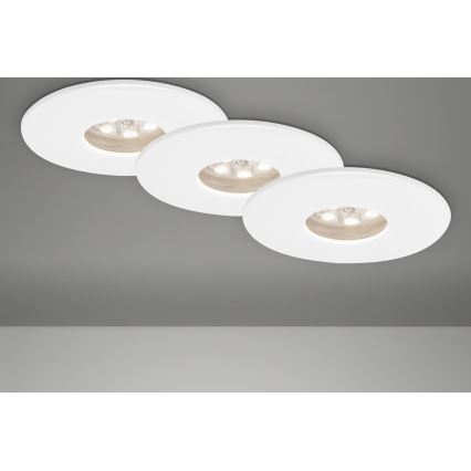 Briloner 7240-036 -Set 3x LED Ugradbena lampa za kupatilo ATTACH LED/1,8W/230V IP44 bela
