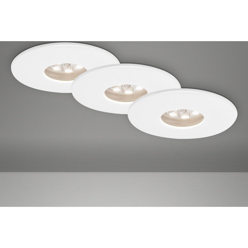 Briloner 7240-036 -Set 3x LED Ugradbena lampa za kupatilo ATTACH LED/1,8W/230V IP44 bela