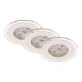 Briloner 7257-036 - Set 3x LED Ugradbena lampa za kupatilo ATTACH LED/4,5W/230V IP44