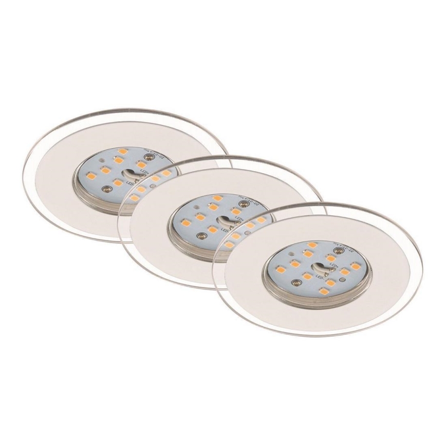 Briloner 7257-036 - Set 3x LED Ugradbena lampa za kupatilo ATTACH LED/4,5W/230V IP44