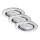 Briloner 7277-038 - Set 3x LED Prigušiva ugradbena lampa za kupatilo 1xGU10/5W/230V IP23
