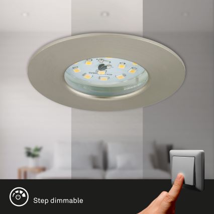 Briloner 7295-012 - LED Prigušiva ugradbena lampa za kupatilo ATTACH LED/6,5W/230V IP44