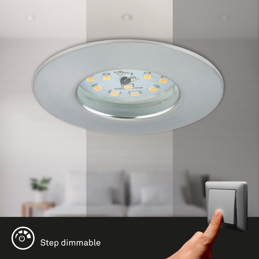 Briloner 7295-019 - LED Prigušiva ugradbena lampa za kupatilo ATTACH LED/6,5W/230V IP44