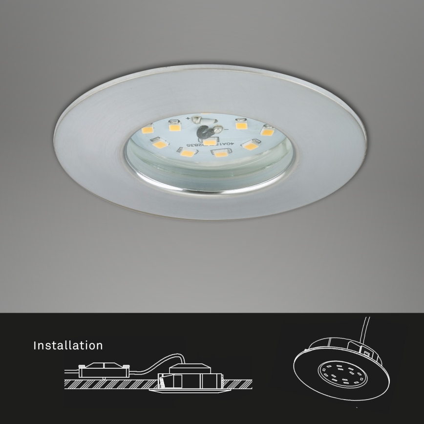 Briloner 7295-019 - LED Prigušiva ugradbena lampa za kupatilo ATTACH LED/6,5W/230V IP44