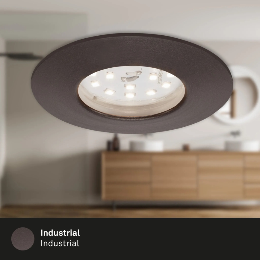 Briloner 7295-031 - SET 3x LED prigušiva ugradna stropna svetla za kupatilo ATTACH LED/6,5W/230V IP44