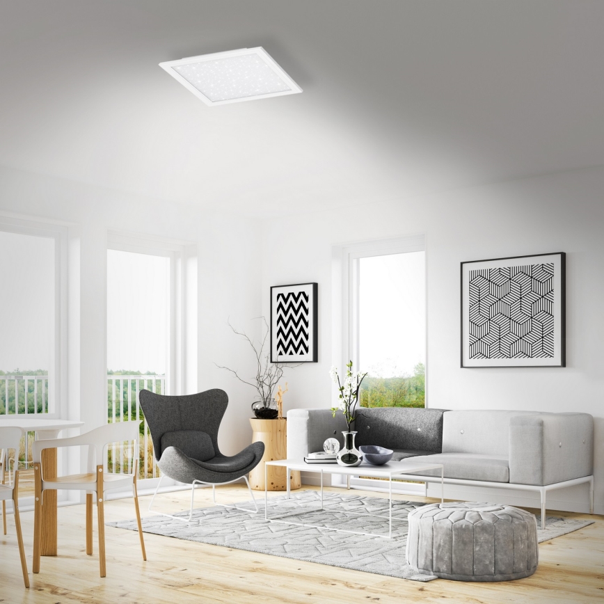 Briloner 7302-016 - LED Prigušiva plafonjera STARRY SKY LED/23W/230V 3000-6000K + Daljinski upravljač