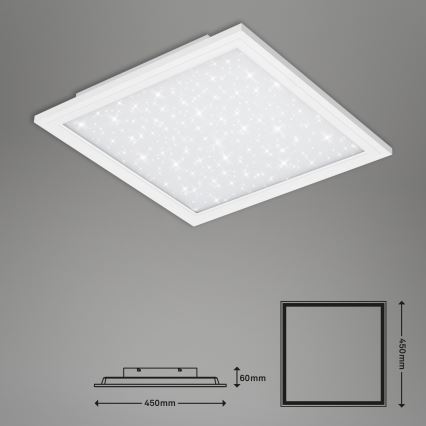 Briloner 7302-016 - LED Prigušiva plafonjera STARRY SKY LED/23W/230V 3000-6000K + Daljinski upravljač