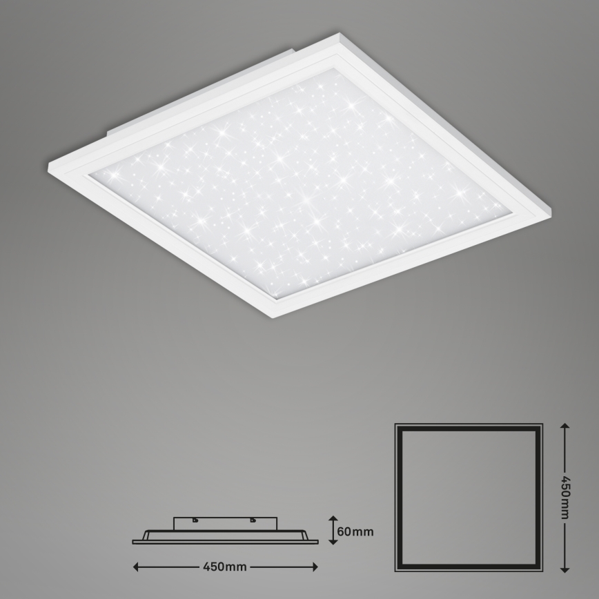 Briloner 7302-016 - LED Prigušiva plafonjera STARRY SKY LED/23W/230V 3000-6000K + Daljinski upravljač
