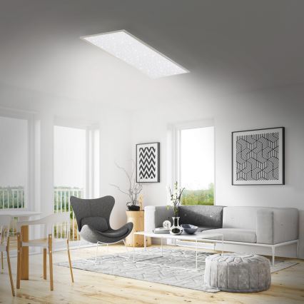 Briloner 7308-016 - LED Prigušiva plafonjera STARRY SKY LED/24W/230V 3000-6000K + Daljinski upravljač