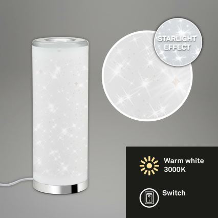 Briloner 7332-018 - LED Stona lampa STARRY SKY 1xGU10/5W/230V bela