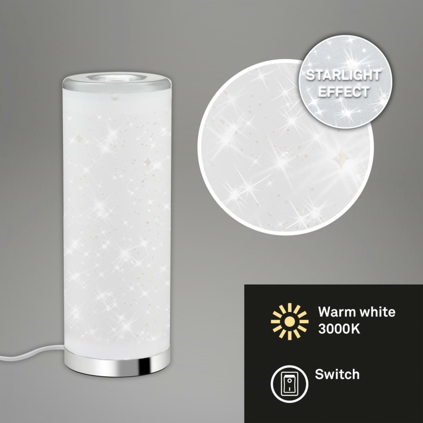 Briloner 7332-018 - LED Stona lampa STARRY SKY 1xGU10/5W/230V bela