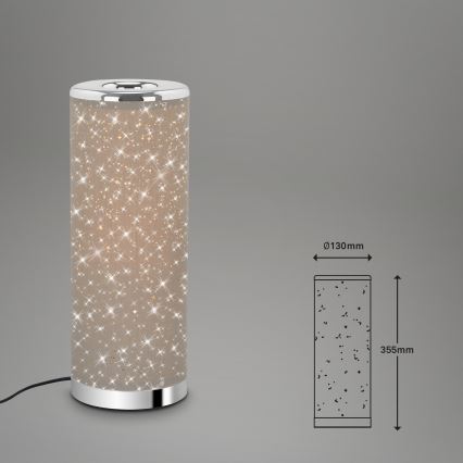 Briloner 7334-011 - LED Stona lampa STARRY SKY 1xGU10/5W/230V braon